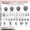 Service Caster 3.5'' Maroon Poly Wheel Swivel 1-5/8'' Expanding Stem Caster SCC-EX20S3514-PPUB-MRN-158 - alternate 4
